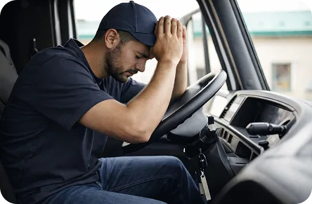 Truck driver frustrated with unpaid hours